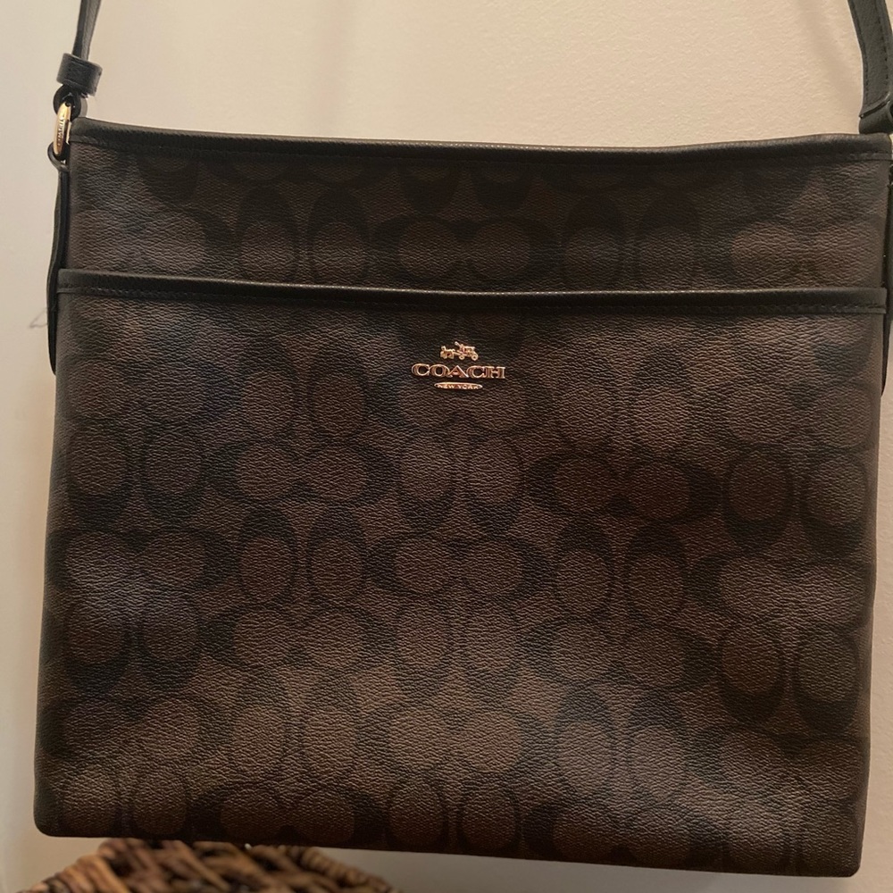 Coach Signature File Crossbody